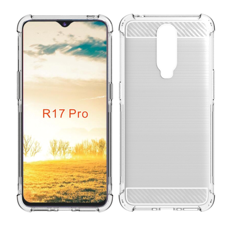 Carbon Fiber Soft Tpu case For OPP O R17 Pro