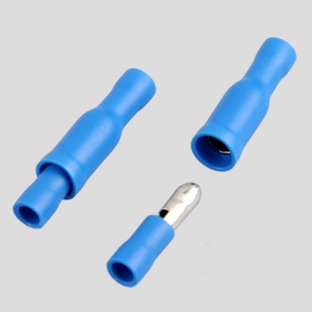 Blue Male Female Bullet Connector Crimp Terminals Wiring