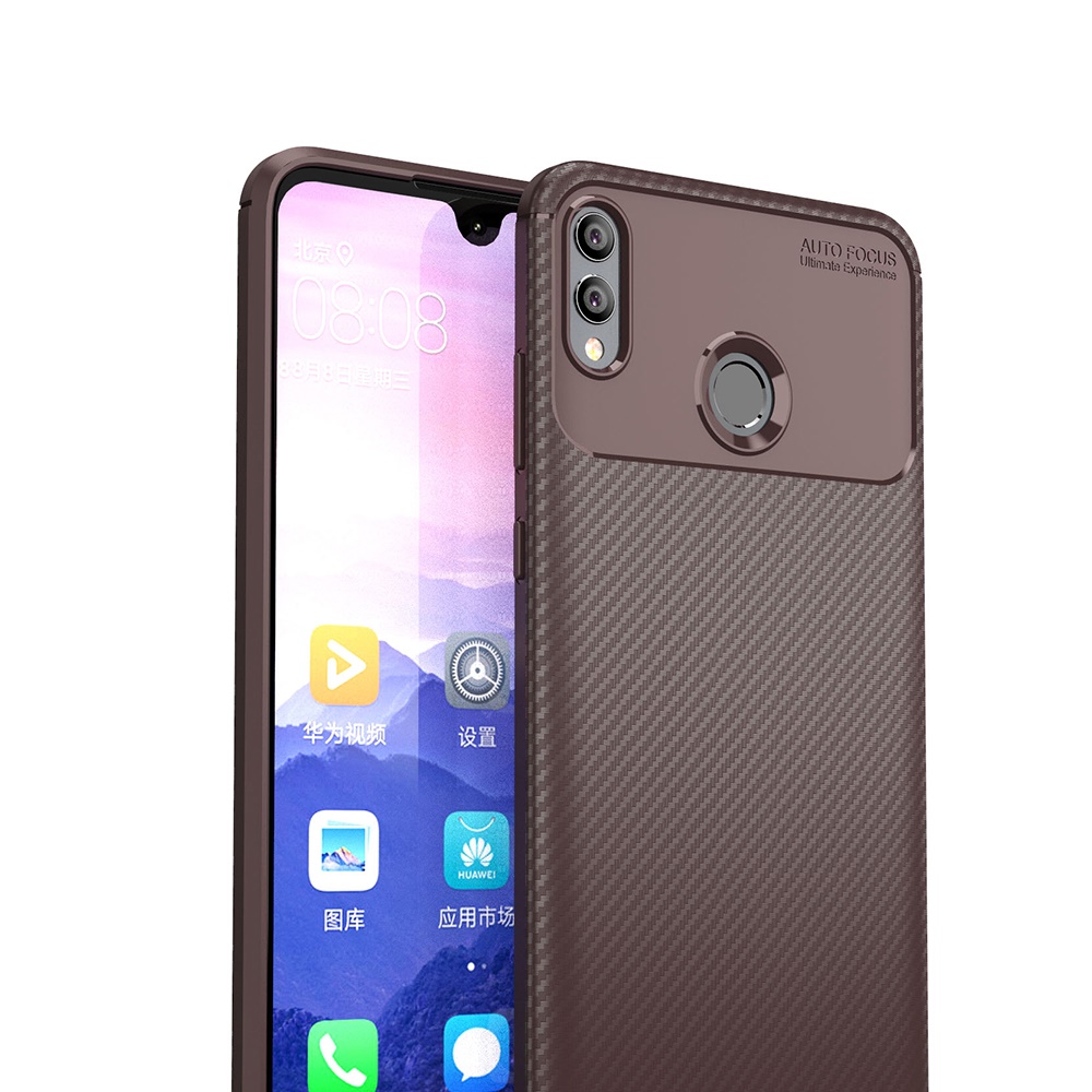 New Premium Shock Protection Carbon Fiber Skin TPU Silicone Case For Huawei Honor 8x Max