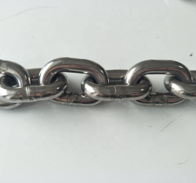 Stainless steel SS304 SS316 DIN766 G80 10mm anchor chain