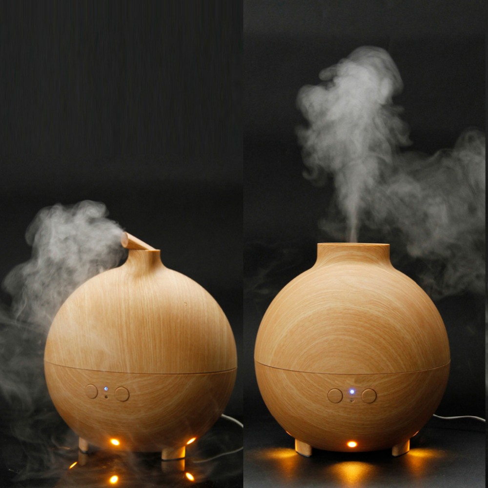 Amazon Hot sale 600ml Big Capacity Humidifier Good Quality Wooden Essential Oil Aroma Diffuser for Gift