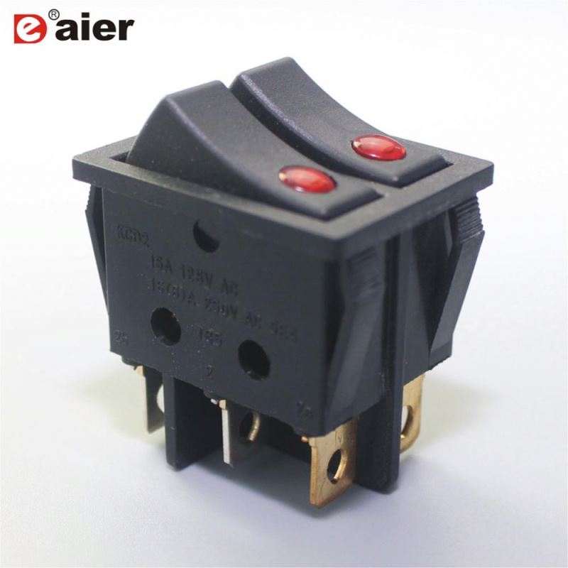 KCD2 16A double pole Power Rocker Switch