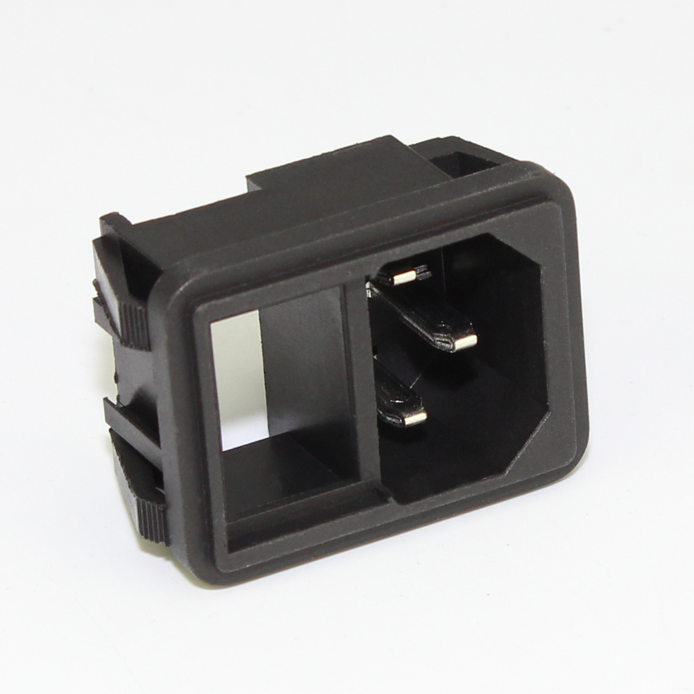 3Pins 250VAC 10A IEC320 C14 Inlet Module Connector Snap on Male Power Socket With Rocker Switch