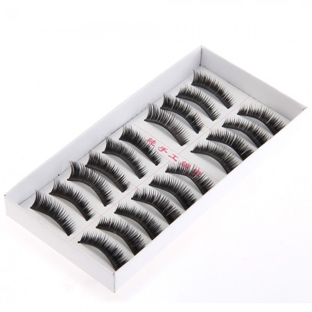 10 Pairs Soft False Eyelash Eyelashes Eye Lashes Makeup Long Thick Brand New