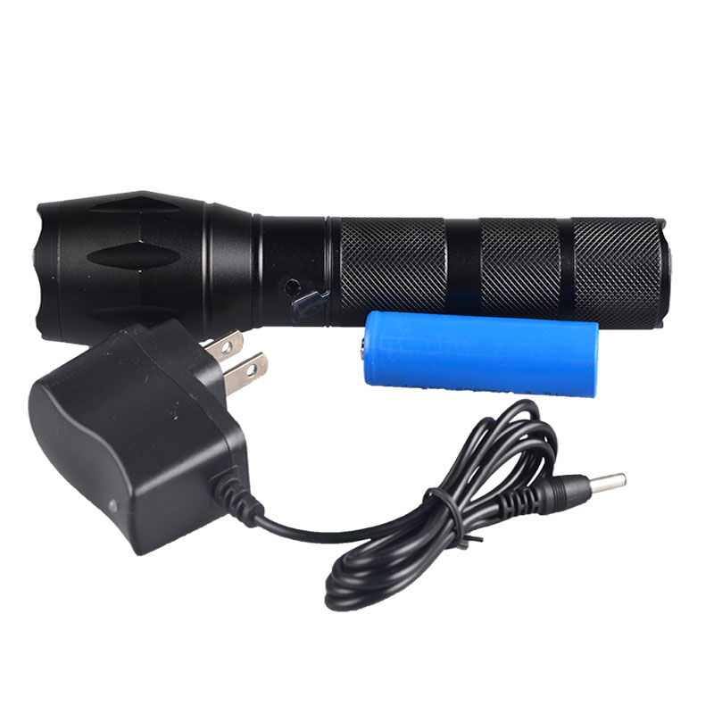 High Performance Aluminum Alloy Flashlight Rechargeable T6 LED Flash Torch