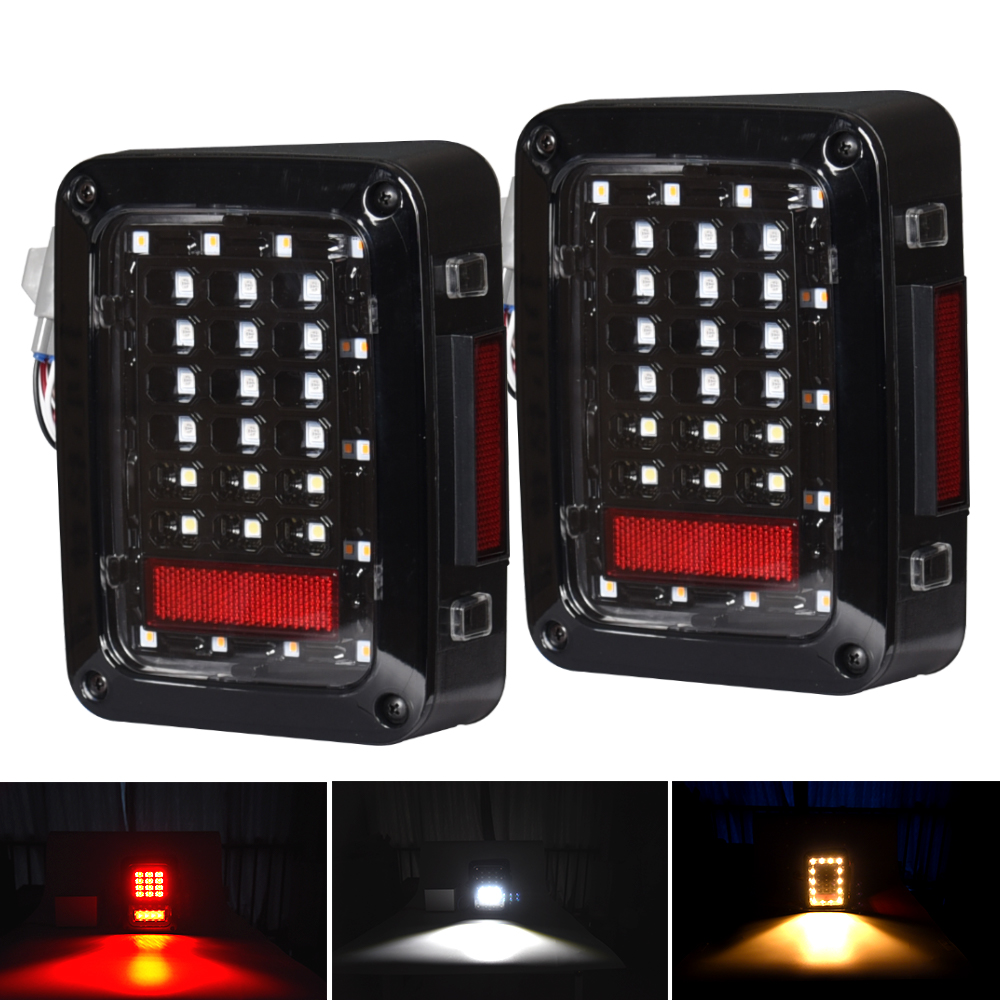 wholesale three color cars brake light mini spare work led parts tail lamp