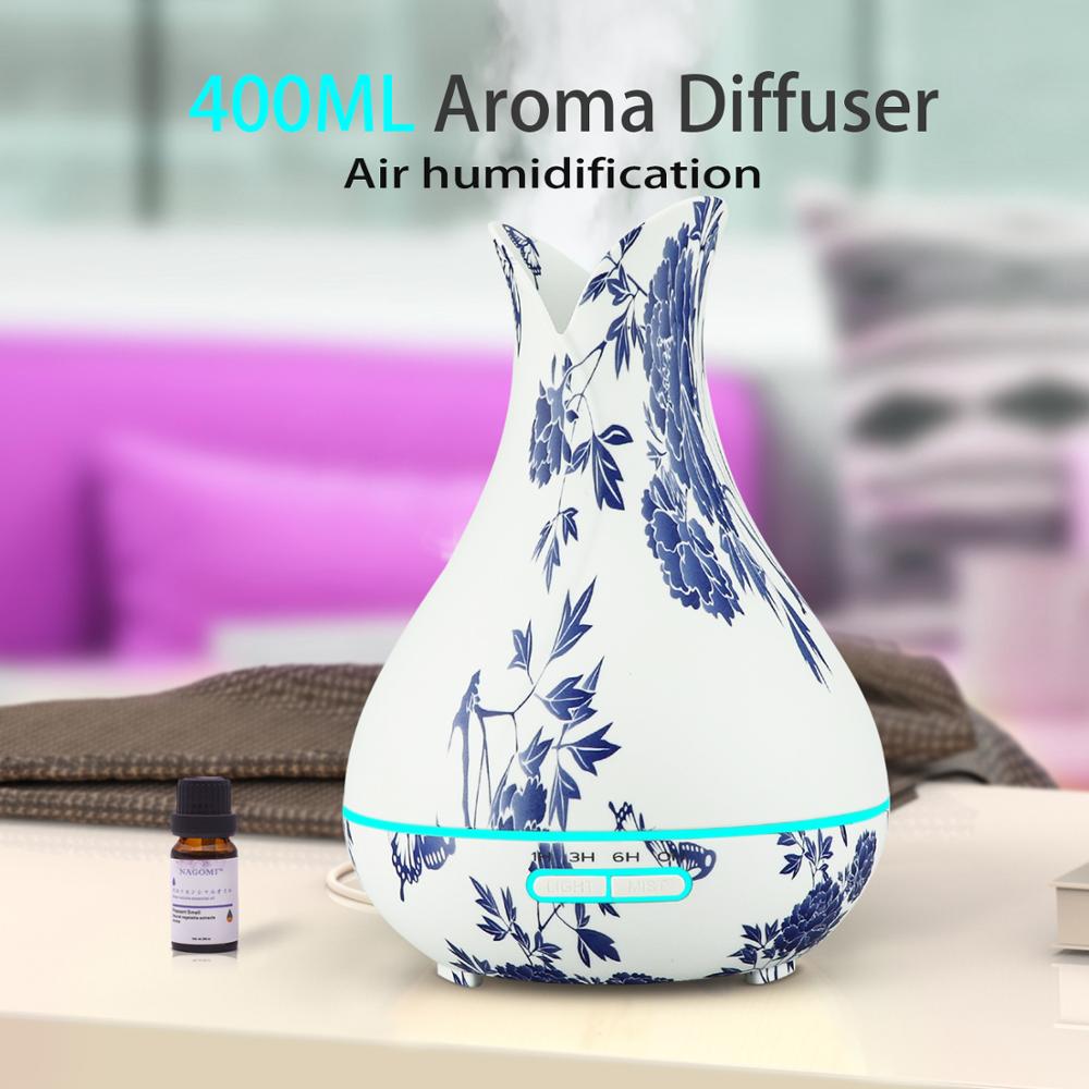 Alibaba Best Seller Water Bottle flower  Vase 400ml Cool Mist  ,Ultrasonic Led Lamp Oil Diffuser