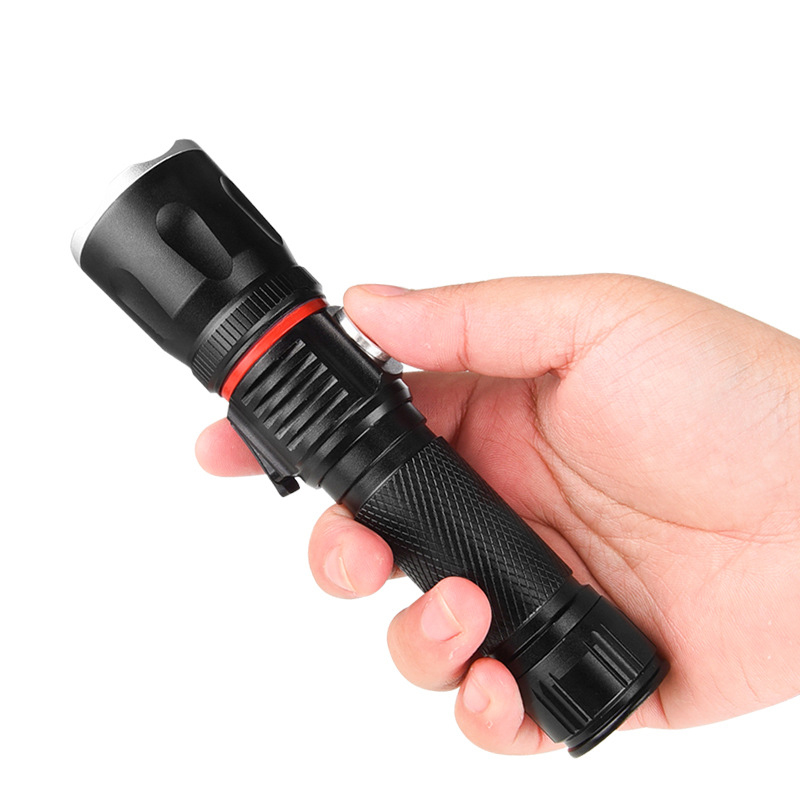 3 Modes LED T6 Waterproof Rechargeable Multi-function Portable Magnetic Zoom Professional Outdoor Emergency Tactical Flashlight