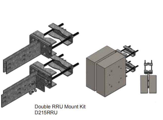 D213RRU Universal Single RRU Mount Kits of tower  components