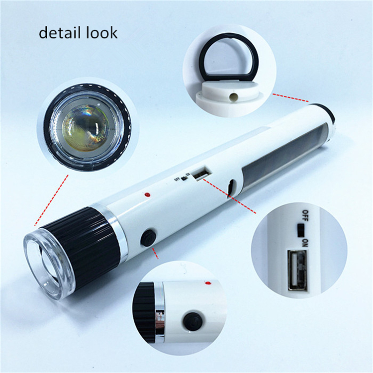 Led rechargeable torch flashlight with mobile charger