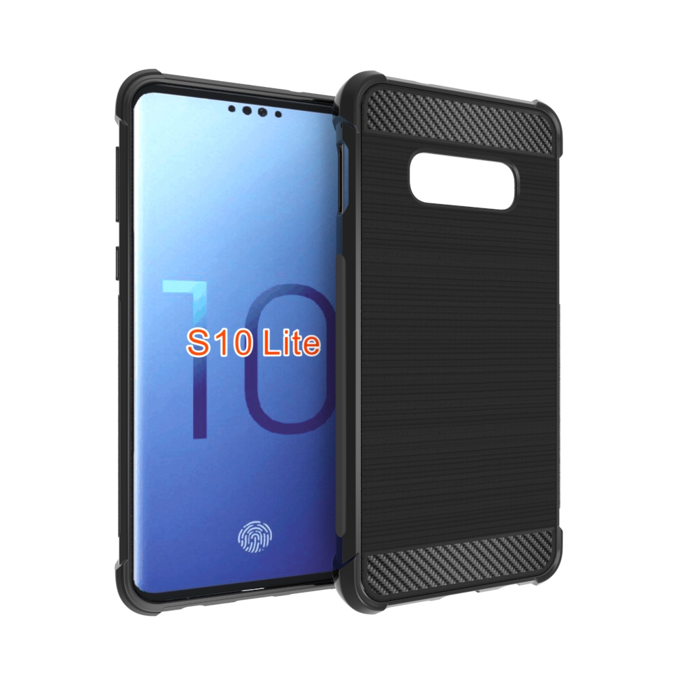 Carbon Fiber Soft Tpu case For Samsung galaxy S10 Lite