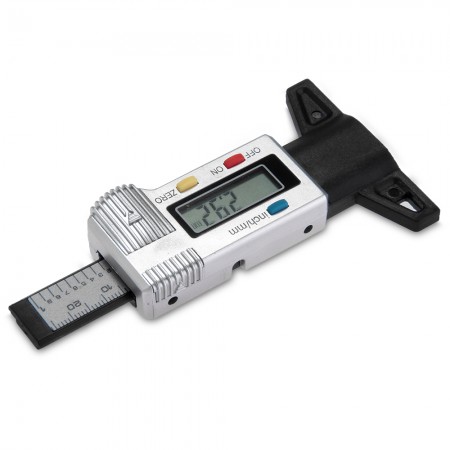 1.14 LCD Display Digital Tyre Tread Depth Deep Gauge for Brake Shoe Pad Wear