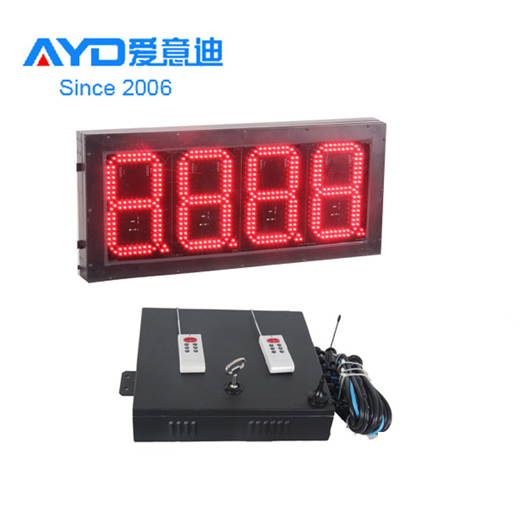 Europe popular High Bright Outdoor Waterproof 20 inches 7 Segment LED Gas Price Display with Remote /computer/WiFi Control