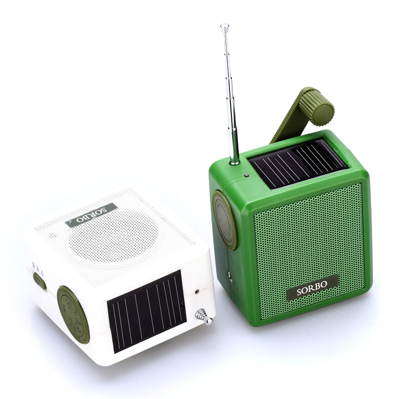 AM FM WB Solar Crank Emergency Handy Radio Portable