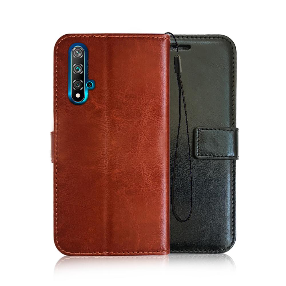 High Quality PU Leather Magnetic Flip Case for Huawei Nova 5T with stands Wallet Book Cell phone Case