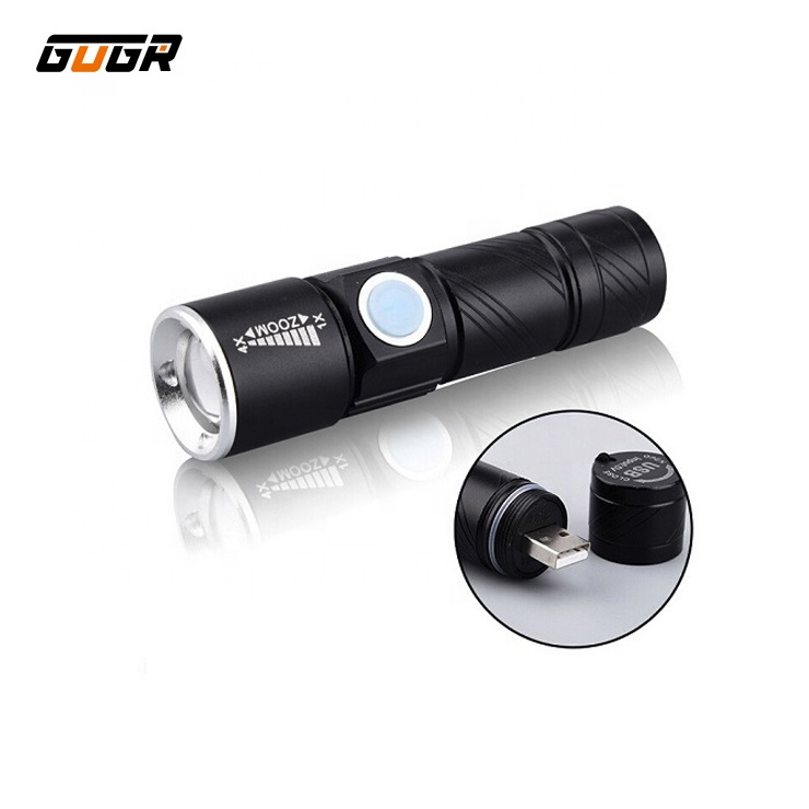 Waterproof 5W Led USB Flashlight Rechargeable Tactical Mini USB Flashlight