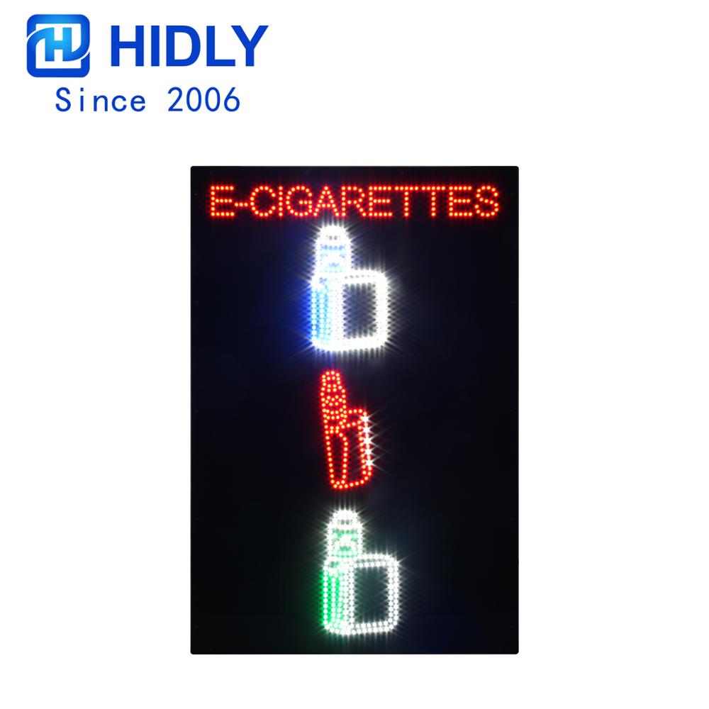 Hidly  Big 24*35 Inch  E- Cigarette LED  Business  Advertising  Animation Displays | Lighted Signs for Bar&Cigarette