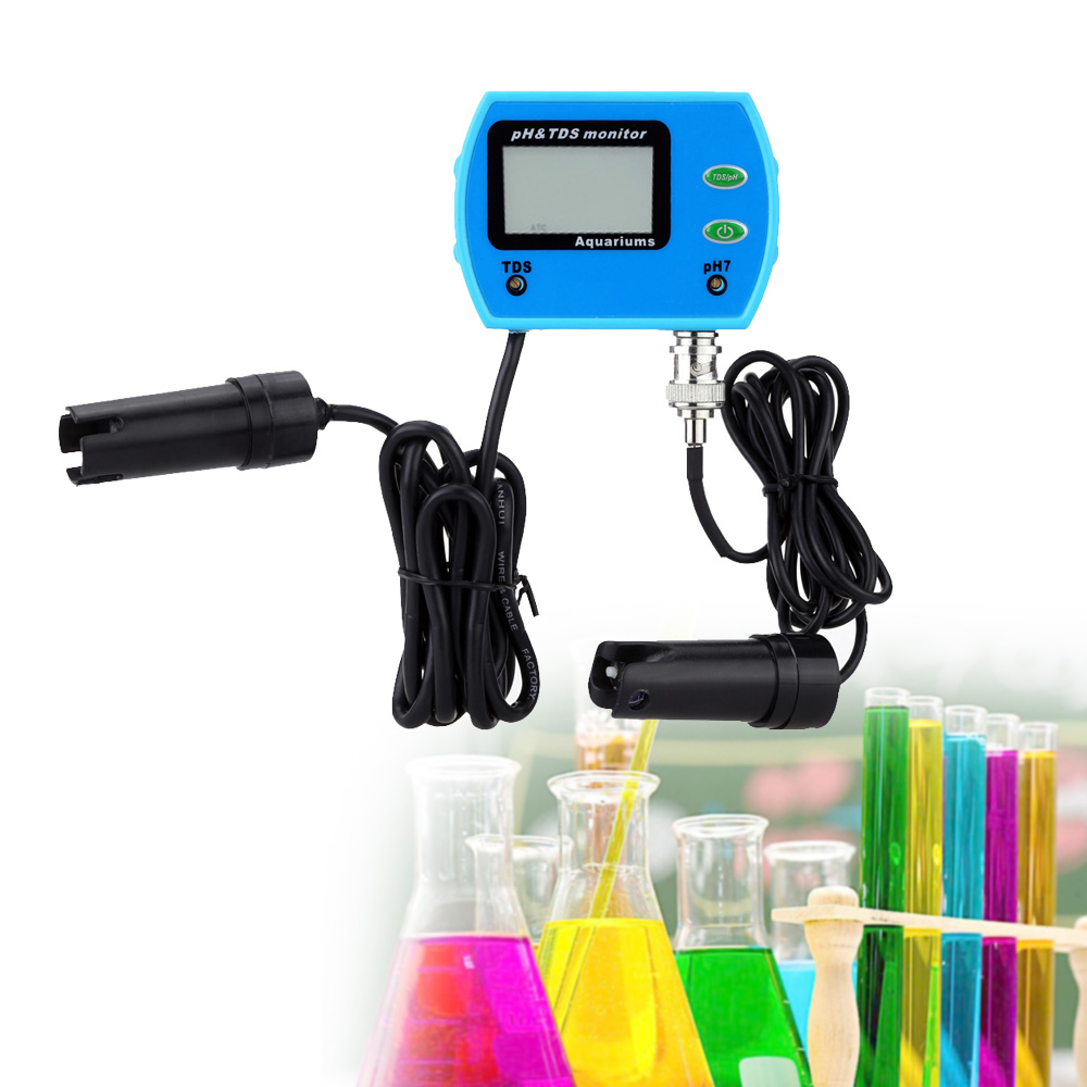 Mini aquarium 2 in 1 PH meter Water Quality Tester Analyzer Multi-parameter Good Water Quality Monitor TDS Meter Multiparameter