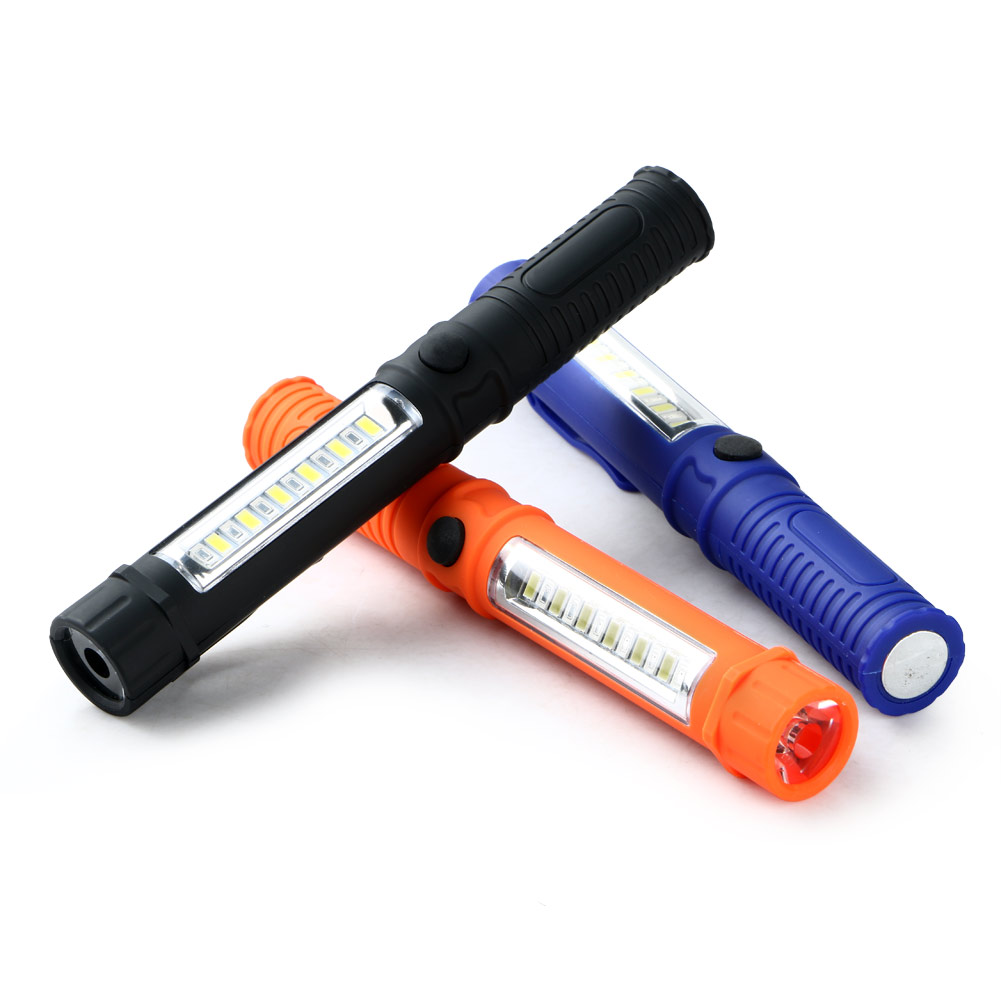 3 in 1 Multi-Function AAA LED MINI Portable LED Work Light Clip Pen Flashlight Lamp with Magnetic Base