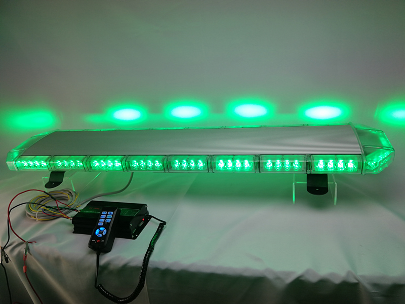 Super bright Green LED Car Warning Strobe Emergency Lightbar with speaker