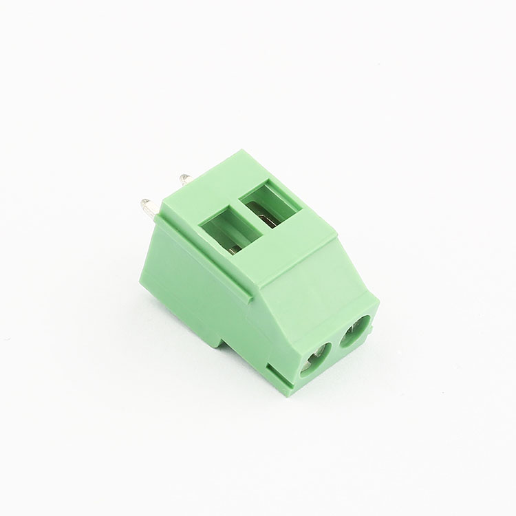 hot sale green 2 pin 12v  spring  pcb low voltage terminal block