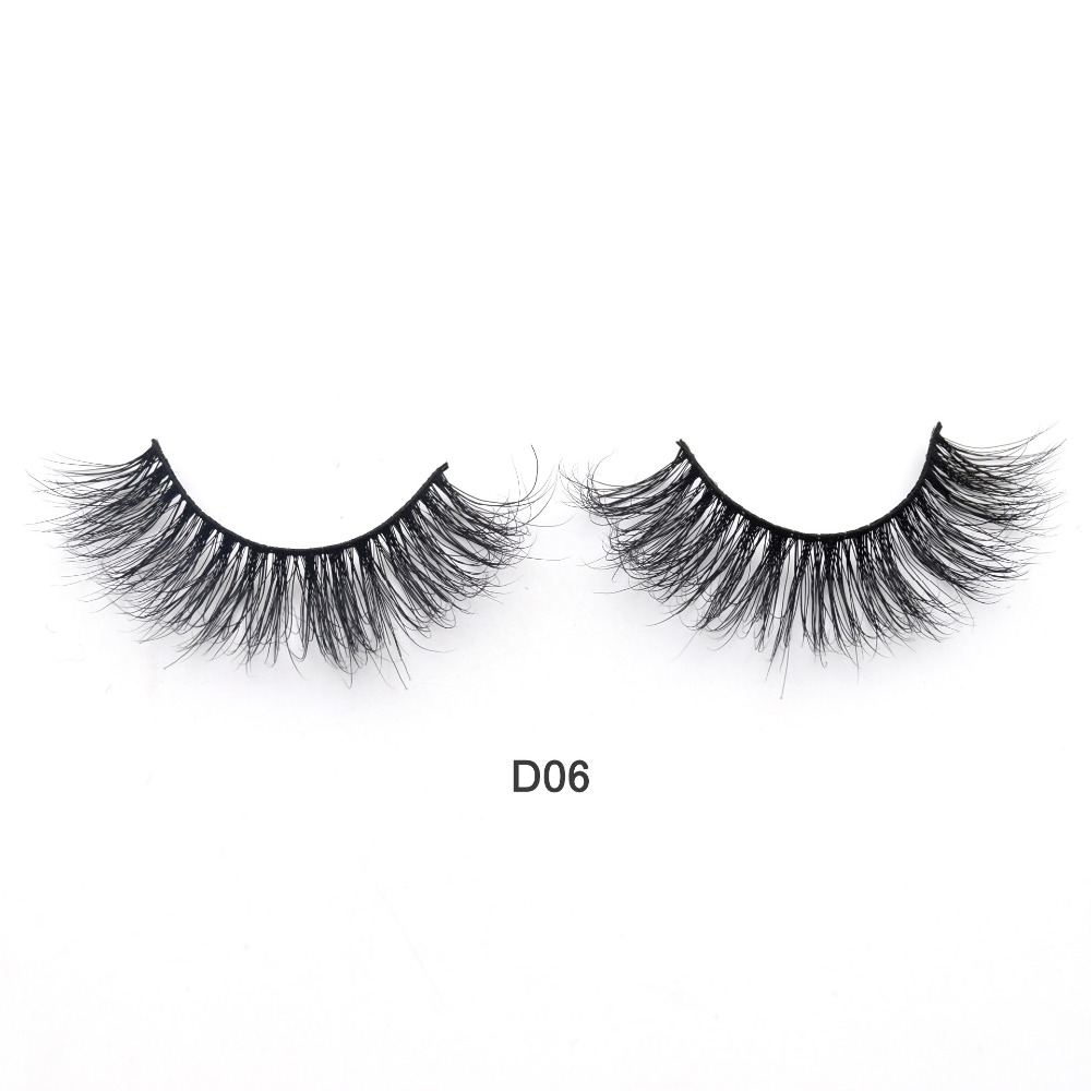 Eyelashes 3D Mink Lashes Luxury Hand Made Mink Eyelashes Medium Volume Cruelty Free Mink False Eyelashes Upper Lashes