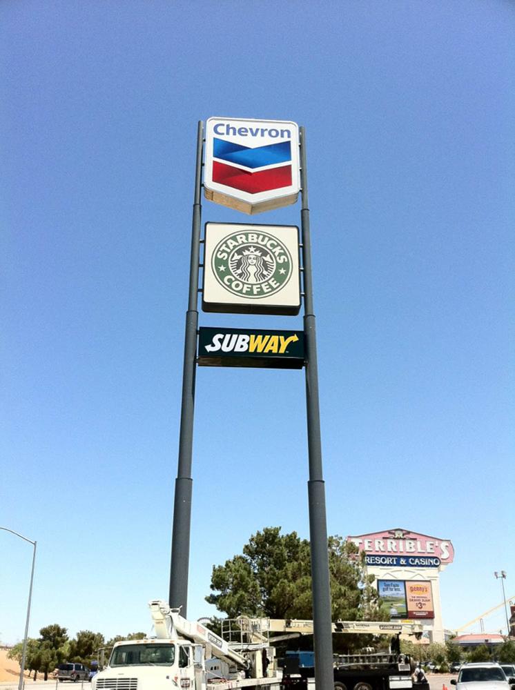 Professional factory custom made outdoor advertising display large wayfinding signage led pylon sign