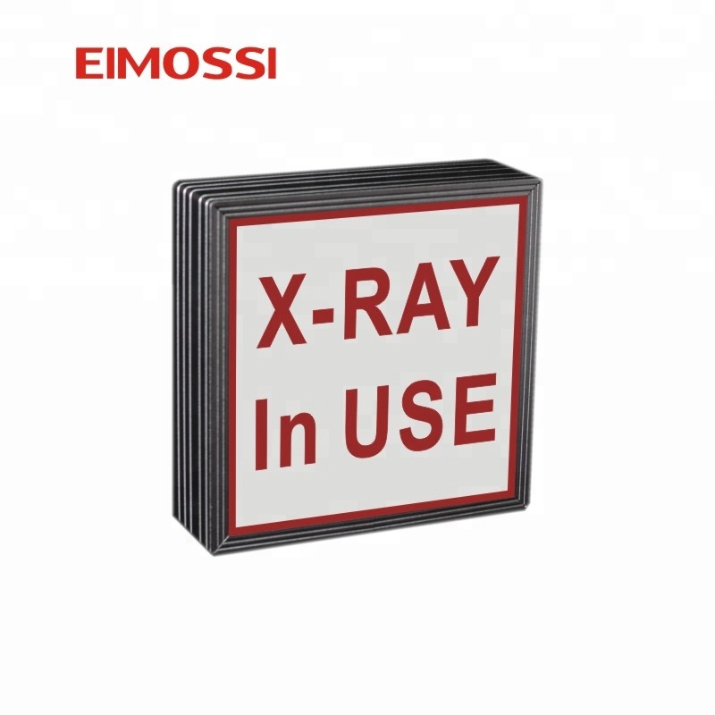 Warning light x-ray protective backlit illuminated sign