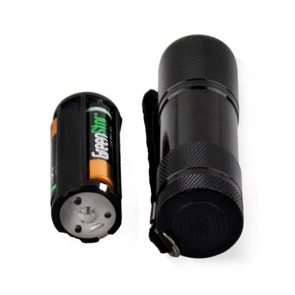 Cheap Promotional Aluminum 9 LED UV Torch 395nm Small UV Flashlight