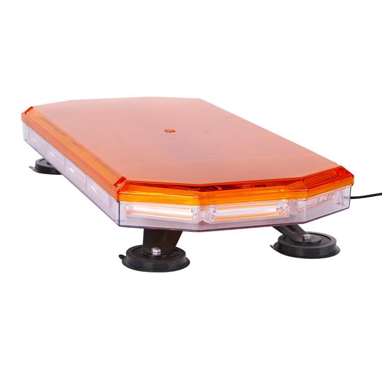 140W roof mount cob led car strobe amber blinker warning light bar for emergency use