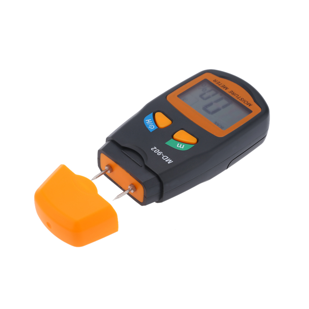 Portable Digital LCD Moisture Meter Firewood Wood Humidity Detector Damp Tester Testing Tool