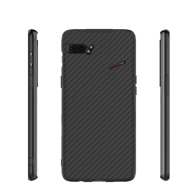 Matte Finish Carbon Fiber Textured Light Thin Shock Absorbing Bumper Skin hard case For ASUS ROG Phone II