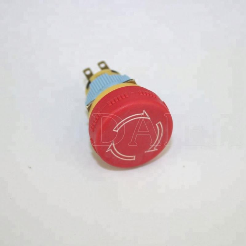 Flat Button SPST 16MM Emergency Stop Button