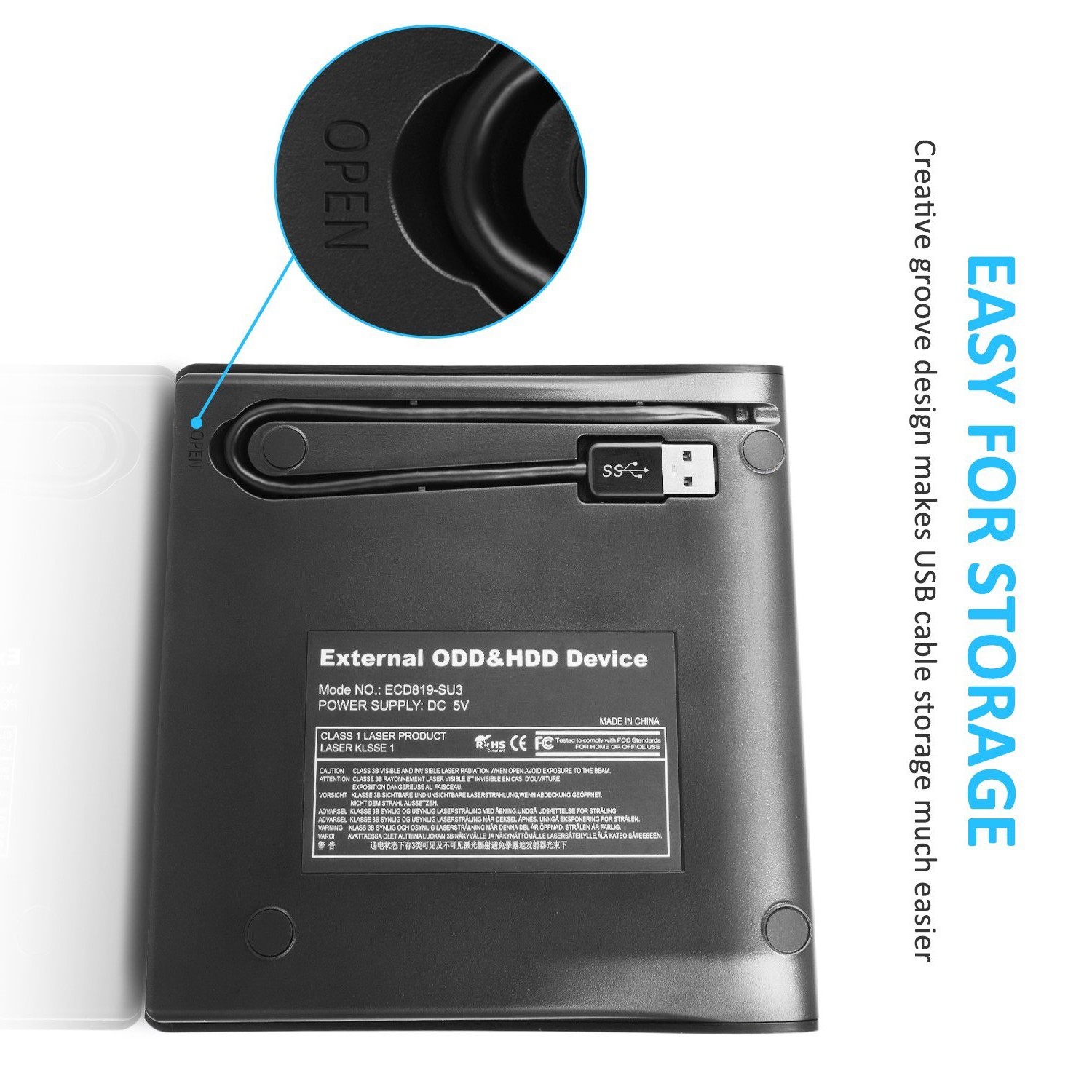 factory direct cheap price high quality Ultra Slim CD/DVD RW Burner Writer Reader Black USB 3.0 DVD Drive/external dvd burners