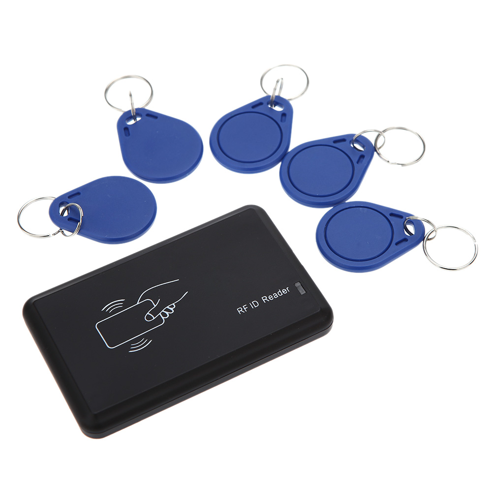 USB RFID IC Card Reader Contactless Proximity Smart Card Reader With 5pcs IC Cards + 5pcs RFID Key Fob 13.56MHZ Access Control