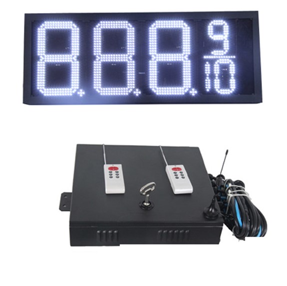 The 14'' Outdoor    Waterproof  Gas Station Rental High Bright LED Price Display With Number 8889/10 and Remoter&Wifi Control
