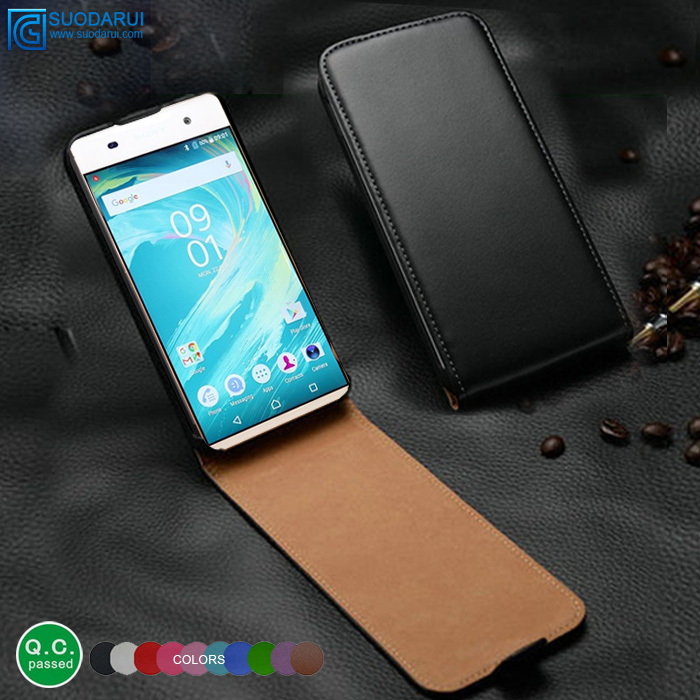 Ultra slim leather flip case For Sony Xperia Xa F3113 cover