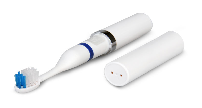 Battery Powered Electric Toothbrush Portable Small Head Replaceable Toothbrush