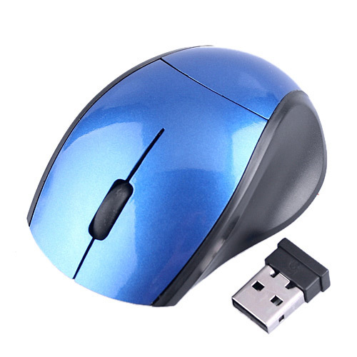 2.4G Wireless USB Mouse Mice for Laptop Computer Black Blue Optional for Computer Peripherals 10 Pcs/Lot Free Drop Shipping