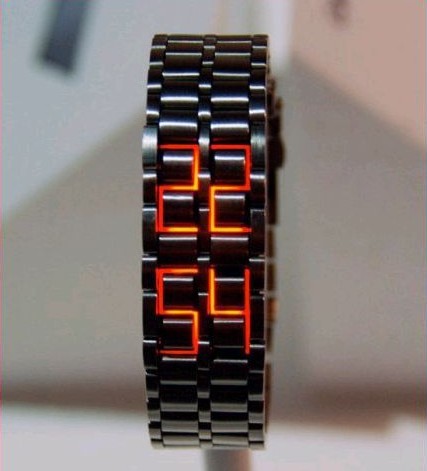 Ukraine LED red light and black mental Lava watches