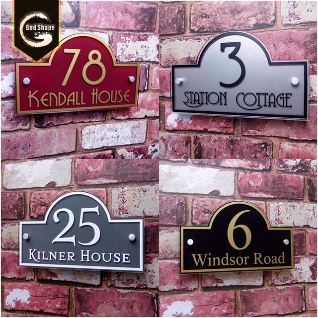 OEM Hot sale modern design house sign number sign plate