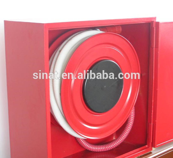 EN694 semi rigid 25mm fire hose reel Spanish type with cabinet