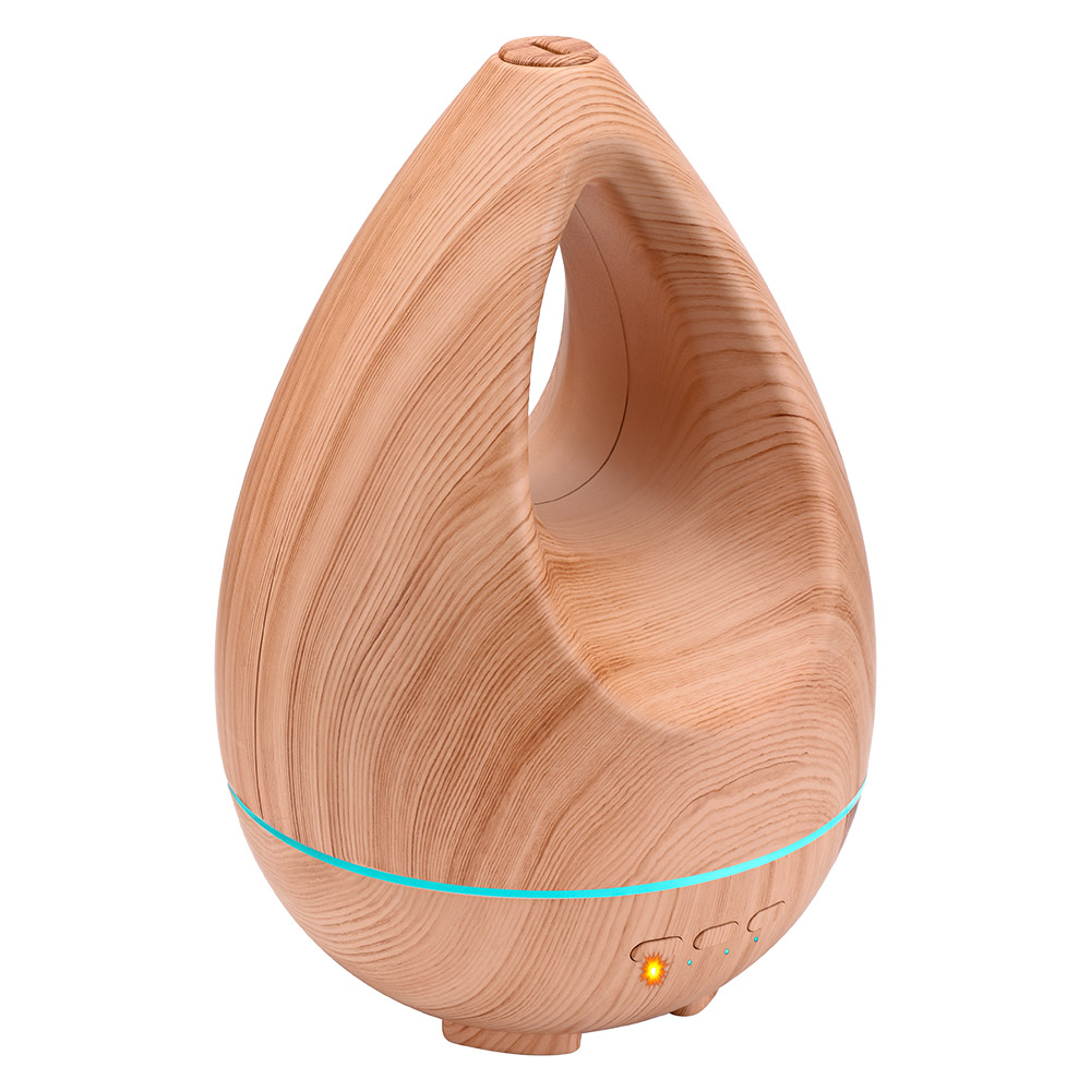 2018 New Egg Design 500ml Aroma Diffuser, Timer and Auto-Off Safety Switch,7 LED Light Colors Wood Grain Essential Oils Diffuser