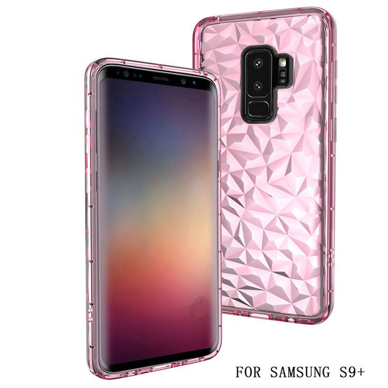 for Samsung galaxy S9 Plus case hot selling soft diamond pattern crystal TPU case phone cover