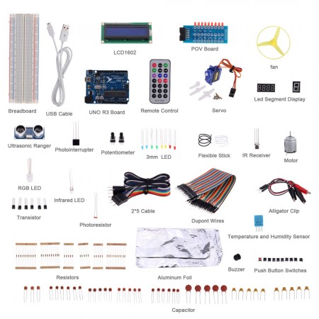 sogworks fitTek Maker 101 Kits for Arduino C Language with 28 programs 52 training projects