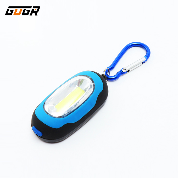 GOGR COB LED Work Light Key Chain With Light Mini Lamp Key Chain Ring