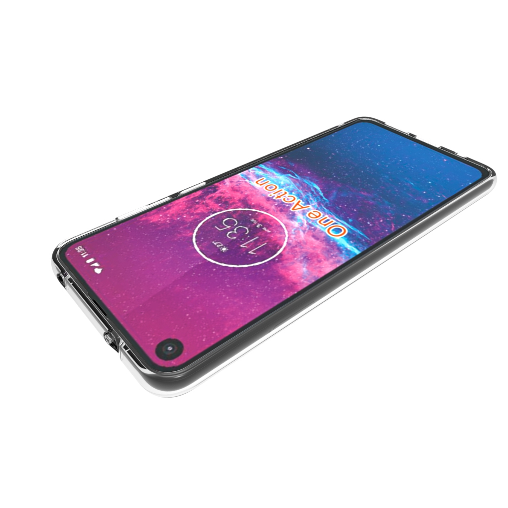 Soft Tpu Transparent case For Motorola One Action Shockproof Phone  cover