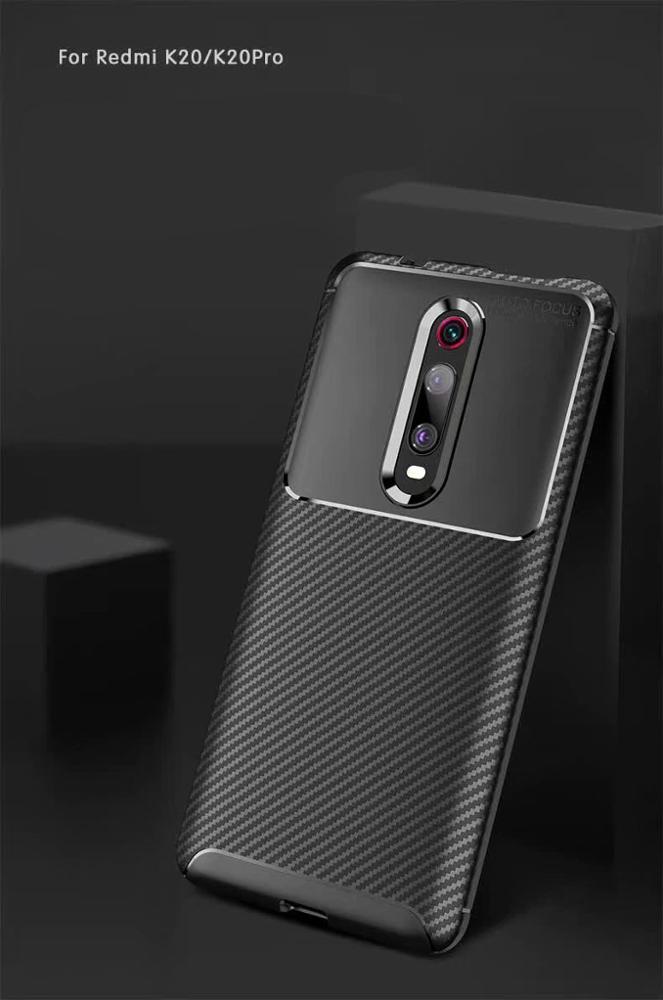 Carbon Fiber Tpu case For Redmi K20 Soft CF Cover