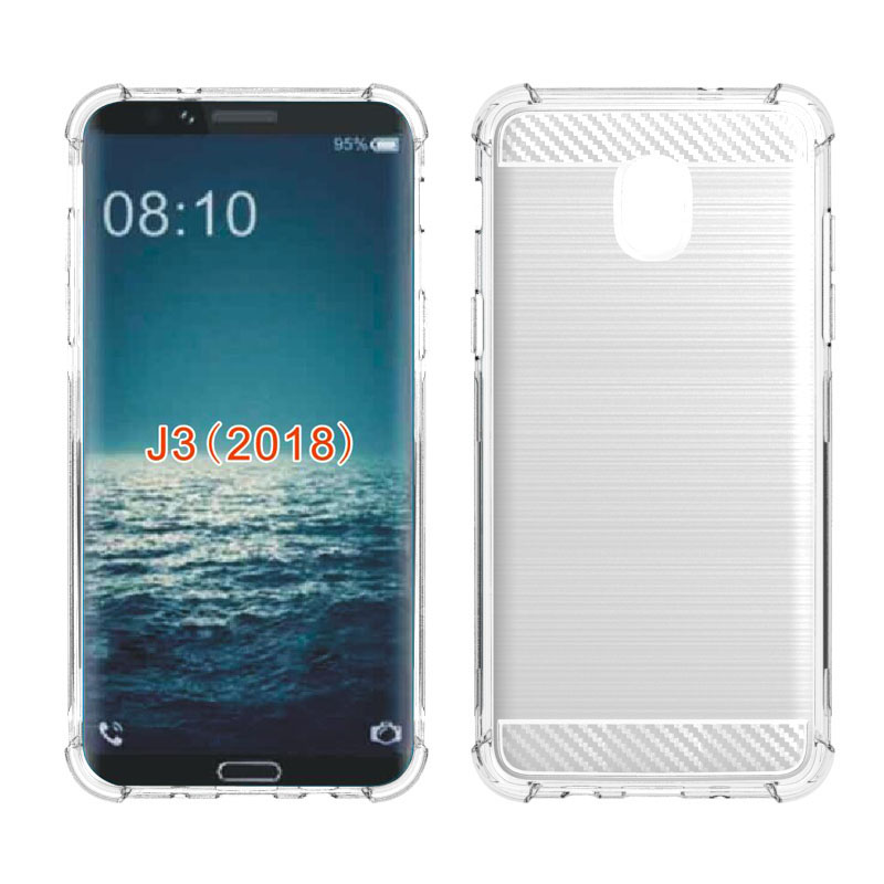 Carbon Fiber Soft Tpu case for Samsung Galaxy J3 2018