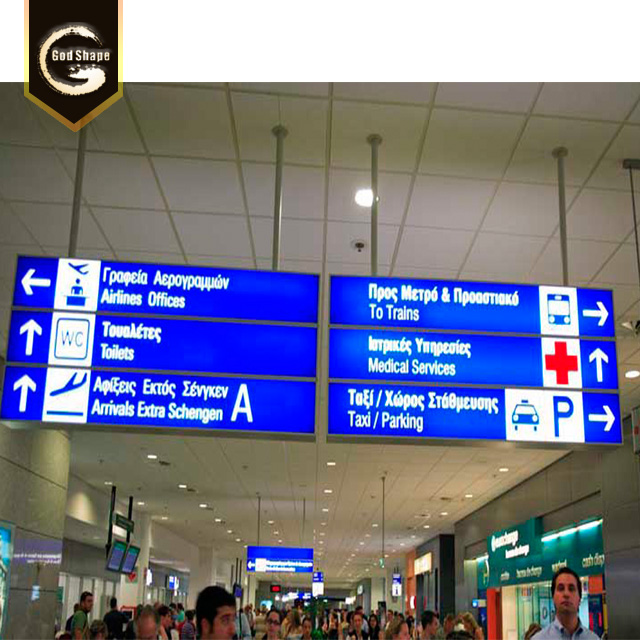 Bus Station LED Lighted Acrylic Sign/Aluminium Poster Frame Led Light Box Sign